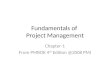 Fundamentals of  Project Management