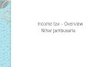 Income tax – Overview                    Nihar Jambusaria