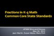 Fractions in K-5 Math Common Core State Standards