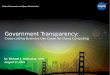 Government Transparency: Cross-cutting Business Use Cases for Cloud Computing