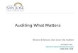 Auditing What Matters