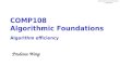 COMP108 Algorithmic Foundations Algorithm efficiency