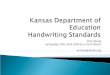 Kansas Department of Education Handwriting Standards