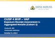 CUSP 4 MVP – VAP Exposure Receipt Assessment 1:  Aggregated Results (Cohort 1)