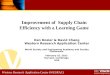 Improvement of  Supply Chain Efficiency with a Learning Game