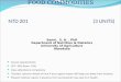 FOOD COMMODITIES  NTD 201 (3 UNITS)