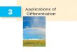 Applications of  Differentiation
