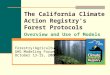 The California Climate Action Registry’s Forest Protocols  Overview and Use of Models