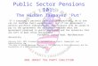 Public Sector Pensions 101: The Hidden Taxpayer ‘Put’