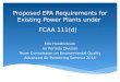 Proposed EPA Requirements for Existing Power Plants under  FCAA 111(d)