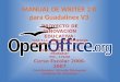 MANUAL DE WRITER 2.0 para Guadalinex V3