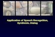 Application of Speech Recognition, Synthesis, Dialog