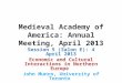 Medieval Academy of America: Annual Meeting, April 2013