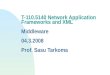 T-110.5140 Network Application Frameworks and XML  Middleware  04.3.2008 Prof. Sasu Tarkoma