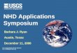 NHD Applications Symposium