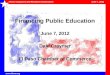 Financing Public Education June 7, 2012