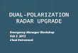 Dual-polarization Radar upgrade
