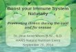Boost your Immune System Naturally Preventing illness during the cold and flu season
