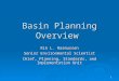 Basin Planning Overview