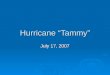 Hurricane “Tammy”