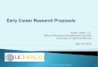 Early Career Research Proposals