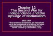 Chapter 12 The Second War for Independence and the Upsurge of Nationalism