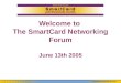 Welcome to  The SmartCard Networking Forum June 13th 2005
