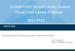 OCMBOCES School Library System      Virtual Core Library Proposal 2011-2012