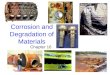 Corrosion and Degradation of Materials