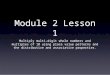Module 2 Lesson 1