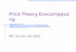 Price Theory Enocompassing