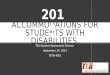 Accommodations for students with disabilities