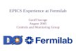 EPICS Experience at Fermilab