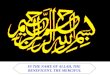 IN THE NAME OF ALLAH, THE  BENEFICENT, THE MERCIFUL