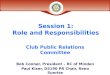 Session 1: Role and Responsibilities