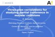 Three-pion correlations for studying partial coherence in nuclear collisions