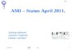 AMI – Status April 2011