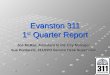 Evanston 311  1 st  Quarter Report