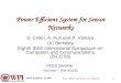 Power Efficient System for Sensor Networks