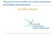 UK government policy on social enterprise and public procurement
