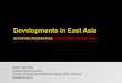 Developments in East Asia