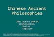 Chinese Ancient Philosophies