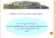 TWGHs S. C. Gaw Memorial College Focus Inspection Report