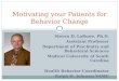 Motivating your Patients for Behavior Change