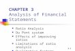 CHAPTER 3 Analysis of Financial Statements