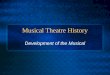 Musical Theatre History