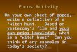 Focus Activity