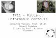 TP11  - Fitting: Deformable contours