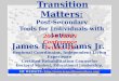 Transition Matters: Post-Secondary Tools for Individuals with Autism