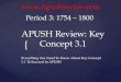 APUSH Review: Key  Concept  3.1